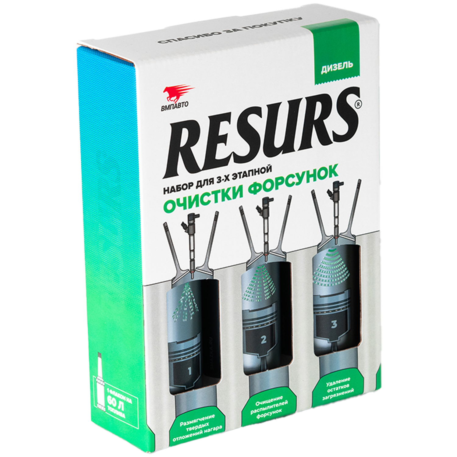 Набор для очистки форсунок RESURS (Дизель)